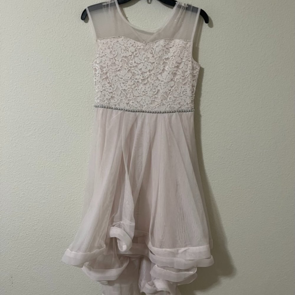 Light pink flower girl/bridesmaid dress-M